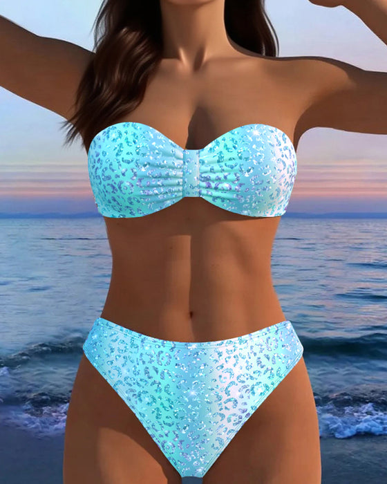 Bikini Luipaardprint Bandeau