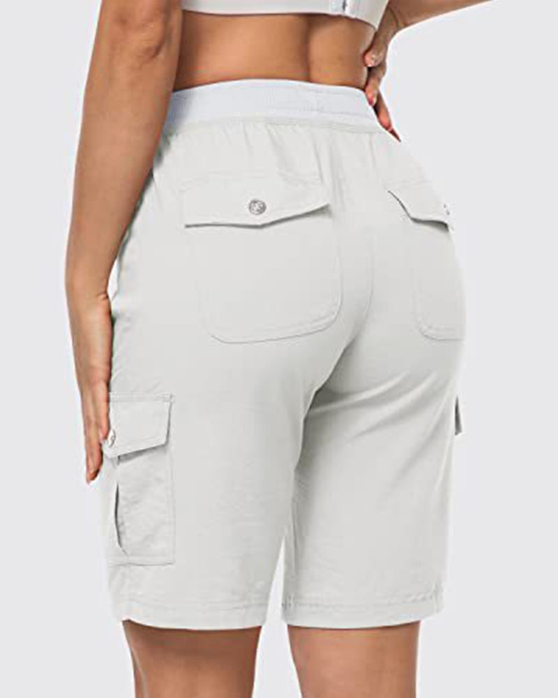 Dames Shorts Snel Drogende Cargoshorts Met Zakken