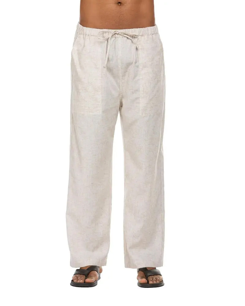 Broek Trekkoord Bij Taille Rechte Pijp Casual