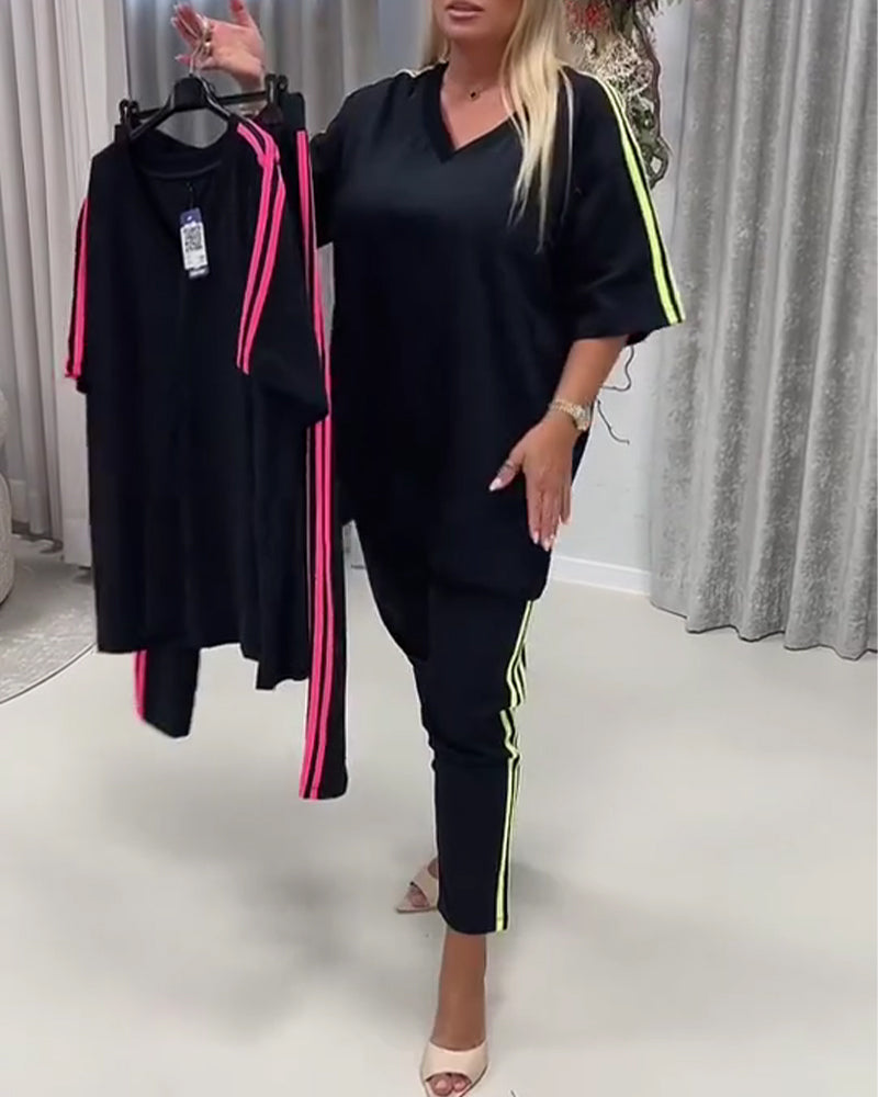 Set Zijstreep Casual