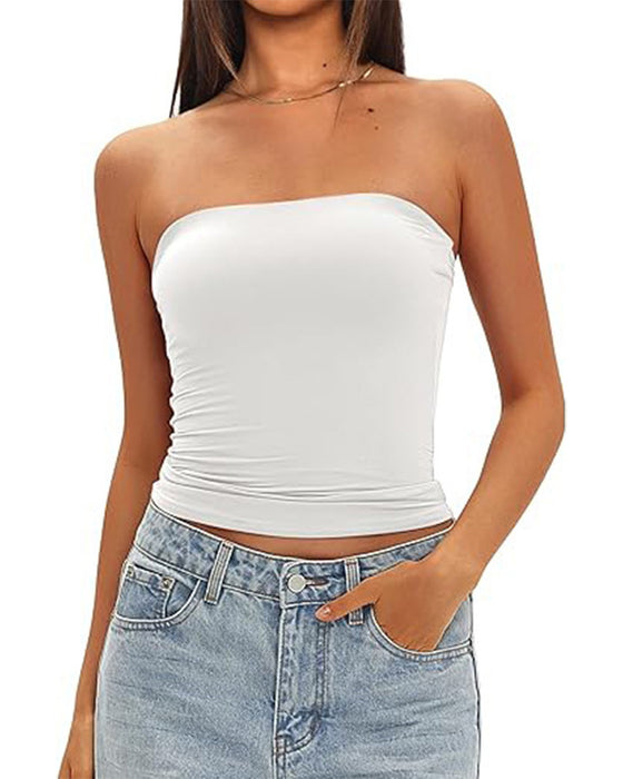 Tanktop Beugelloos Kort Nauwsluitend
