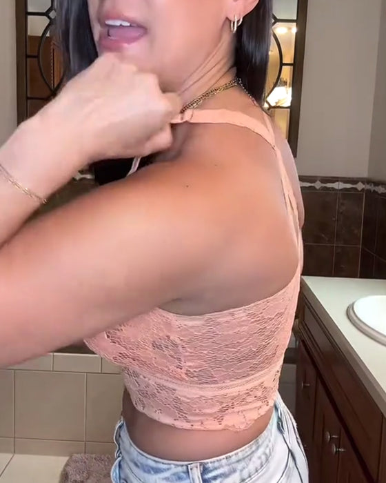 Sexy kanten ondergoed in effen kleur