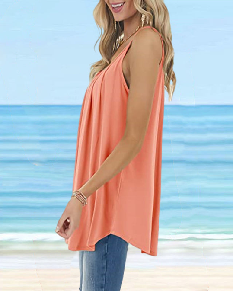 Camisole Dames Basic Ronde Hals