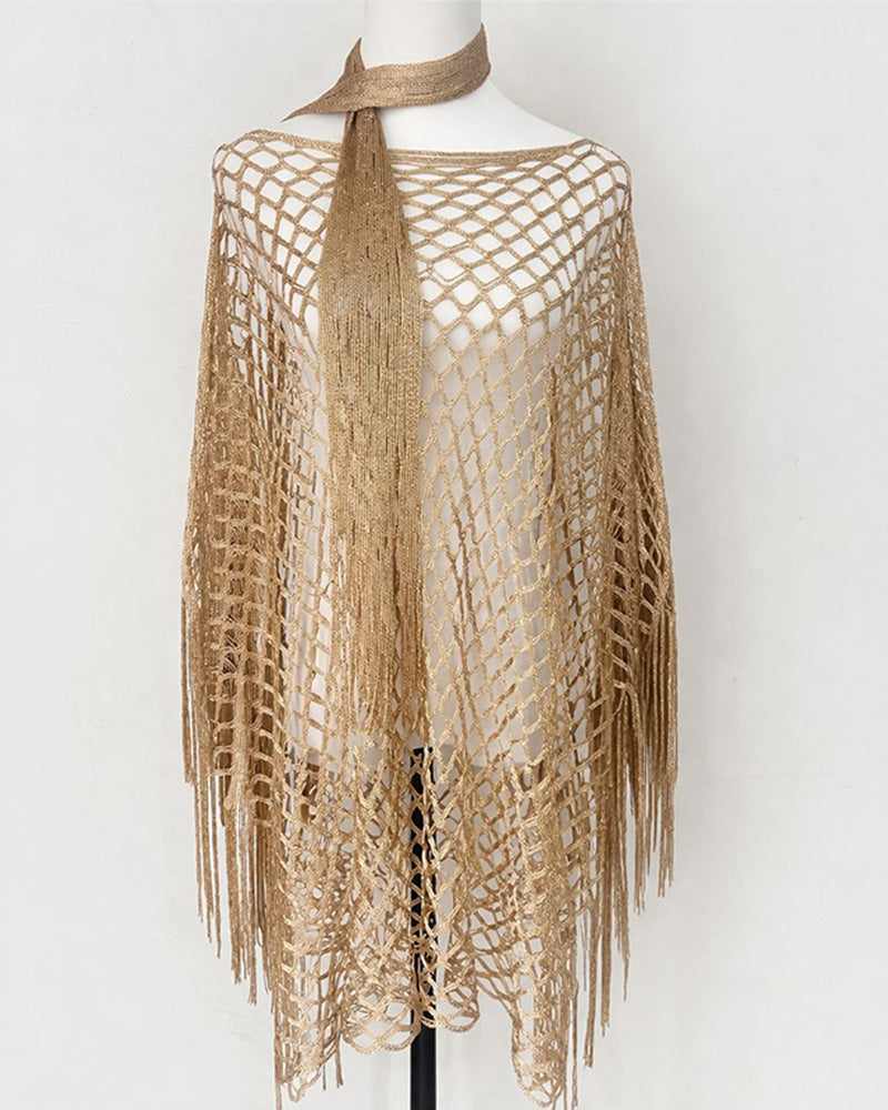Pullover Franje Mesh Uitgesneden