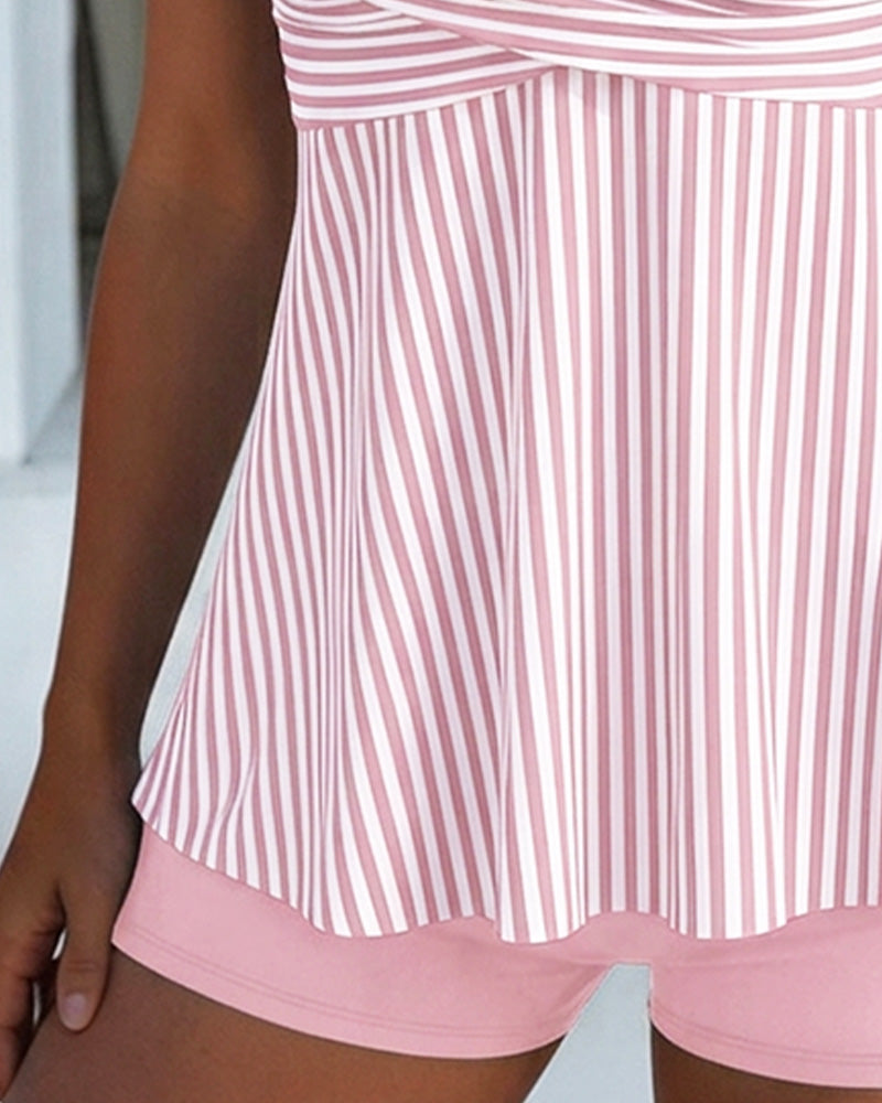 Tankini Gestreept Camisole Tweedelig