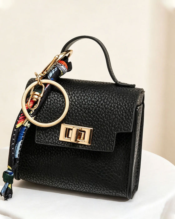 Sleutelhanger Mini Vierkante Tas Pendant