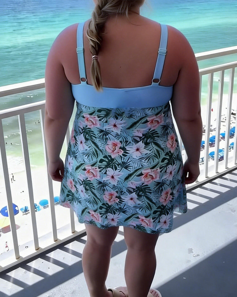 Casual tweedelig badpak met print