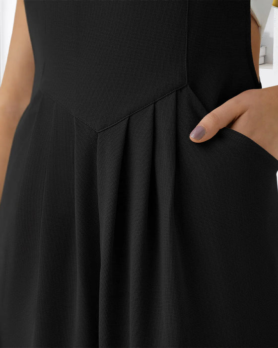 Jumpsuit Effen Kleur Geplooid