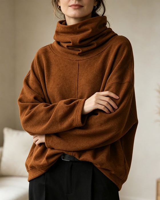 Sweatshirt Turtleneck Lange Mouw Casual