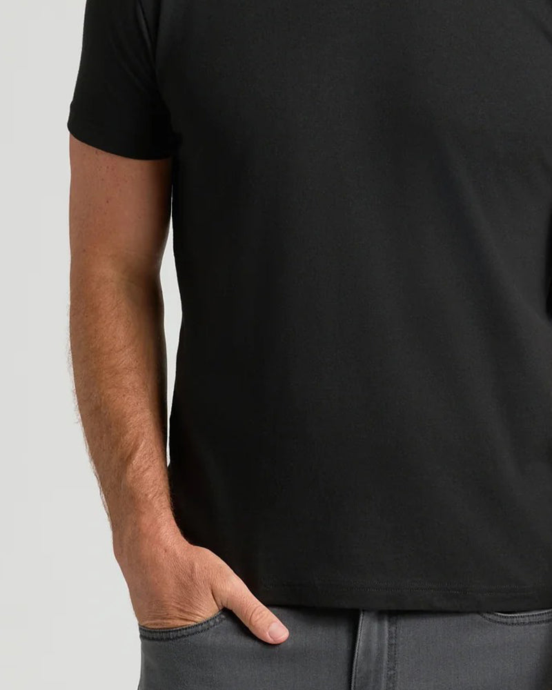 Top Heren Effen Korte Mouw