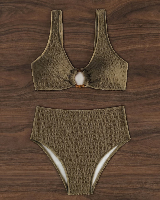 Bikini V-hals Hoge Taille