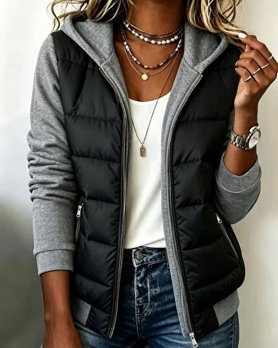 Jas Met Capuchon Fleece Warm