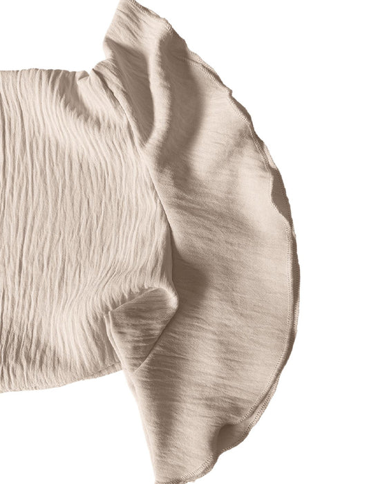 Blouse Kleine V-Hals Ruffle