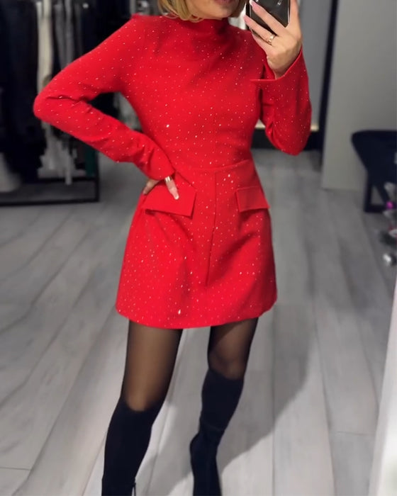 Elegante Jurk Met Subtiele Glans