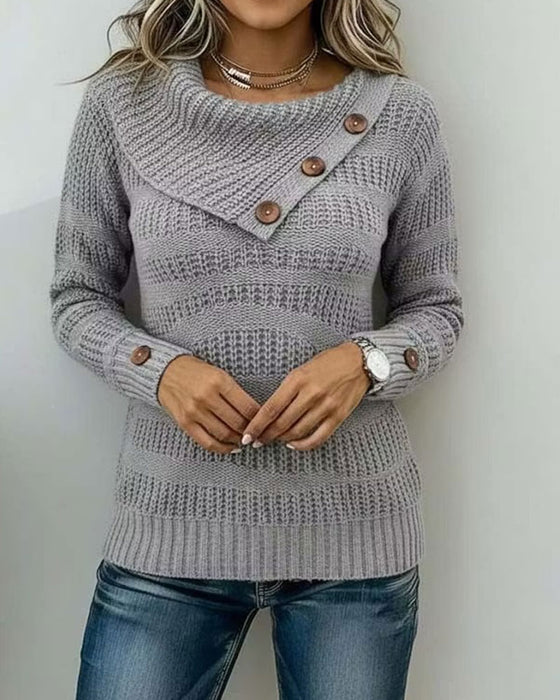 Pullover Diagonaal Slag Knoop
