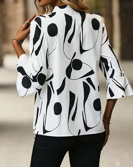 Blouse V-Hals Smal Modieus