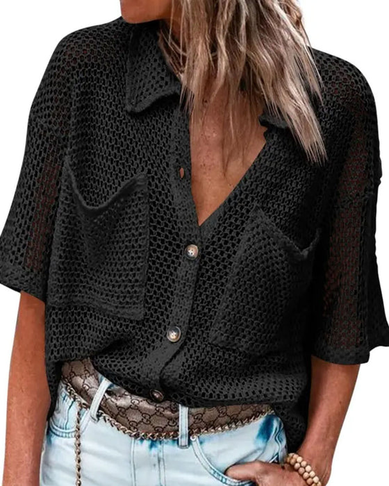 Cardigan Reverse Holle Mesh