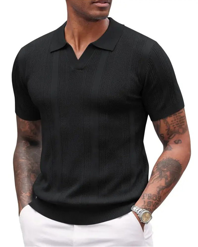 T-Shirt Polo Kraag Heren Korte Mouw
