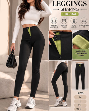 Leggings Fleece Gevoerd Hoge Taille Vormend