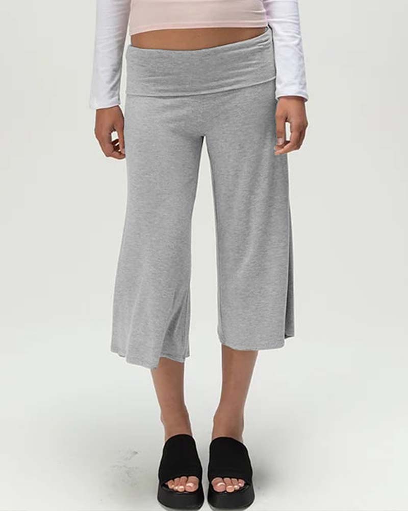 Broek Effen Kleur Bermuda Casual