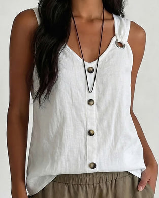 Tank Top Metalen Ring Knoop