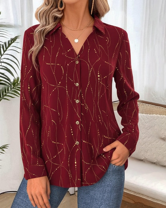 Top Met Steek-Punt Detail, Losse Passform