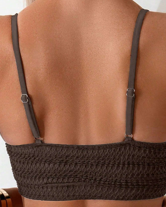 Bikini Sexy Tweedelig Drager