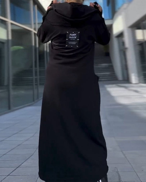 Effen kleur elegante losse jurk