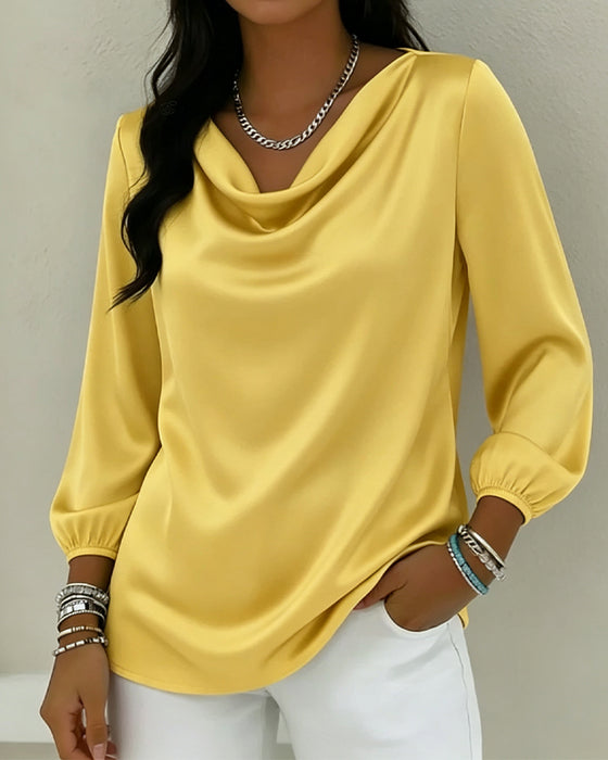 Top Effen Cowl Kraag
