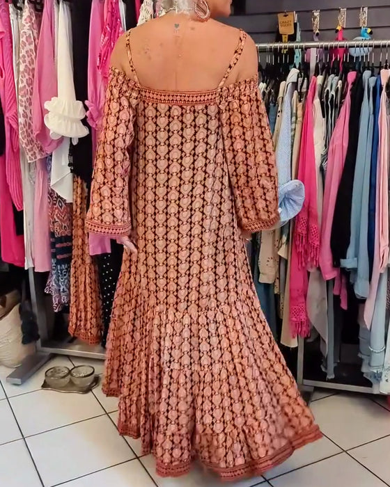 Bohemian Stijl Losse Jurk Met Bandjes