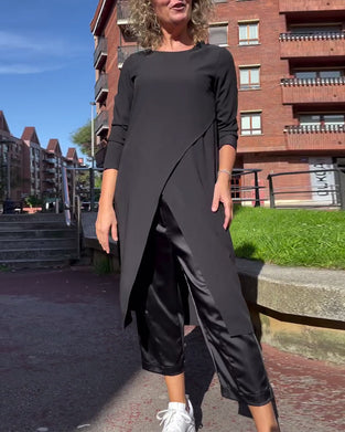 Overhemd Modieuze Onregelmatige Split