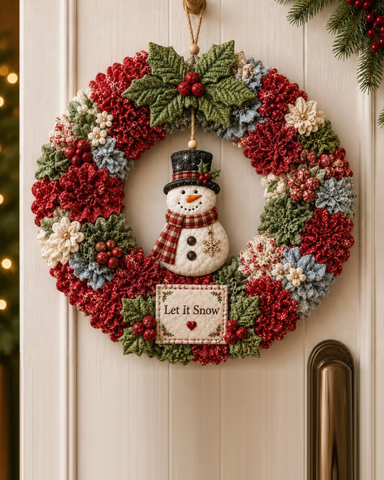 ❄️🎄 3D Stoffen Steekkrans Knutselpakket