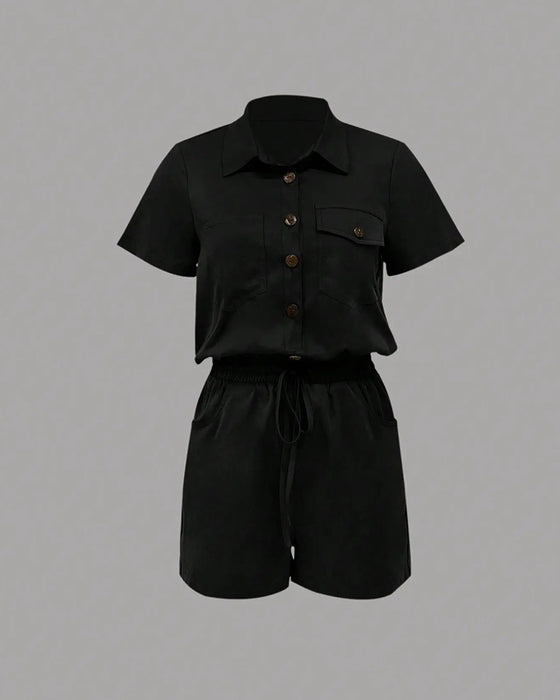 Overall Knoopzak Elastische Taille