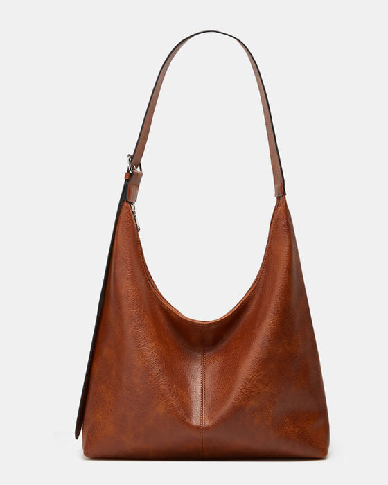 Tas Dames Effen Pu Leder Schouder