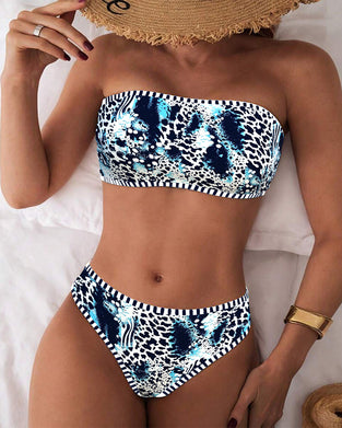 Bikini Bandeau Tweedelig Driehoek