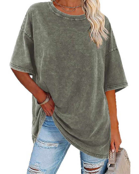 T-Shirt Loose Fit Casual Korte Mouw