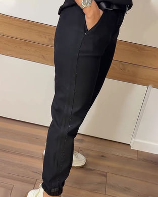 Broek Taps Toelopend Zak Kort