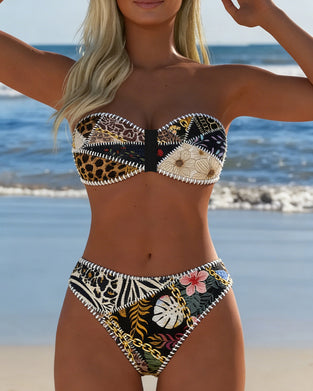 Bikini Kleurblok Bralette