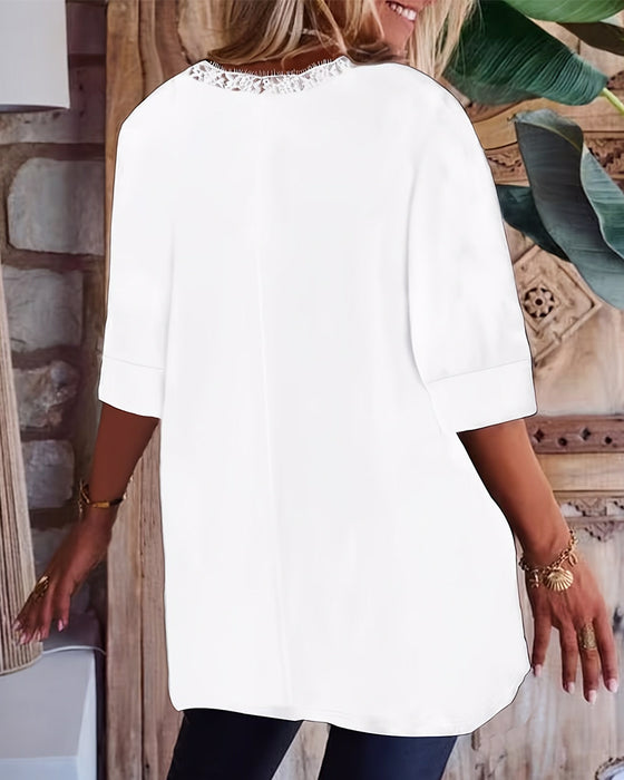 T-Shirt Kant Loose Fit Half Mouw