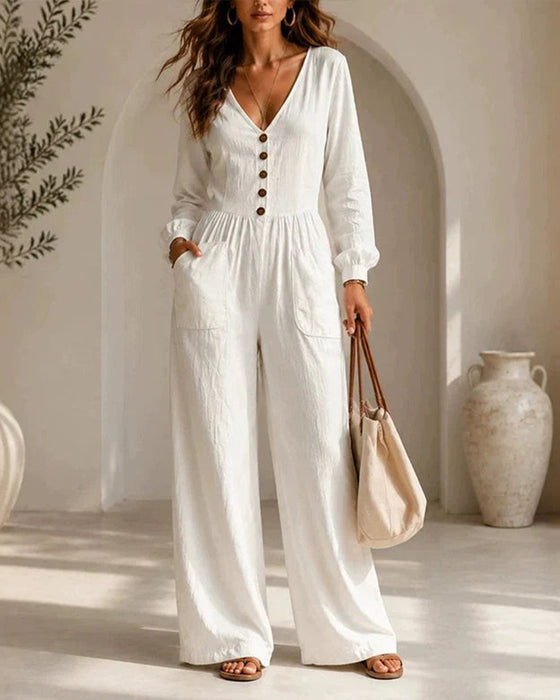 Jumpsuit Casual Zak Lange Mouw