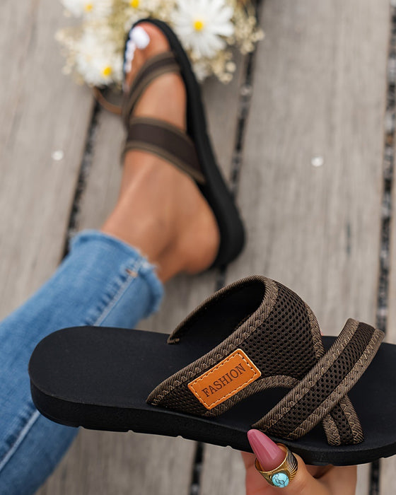 Sandalen Minimalistisch Mesh Instap Mode Glijden