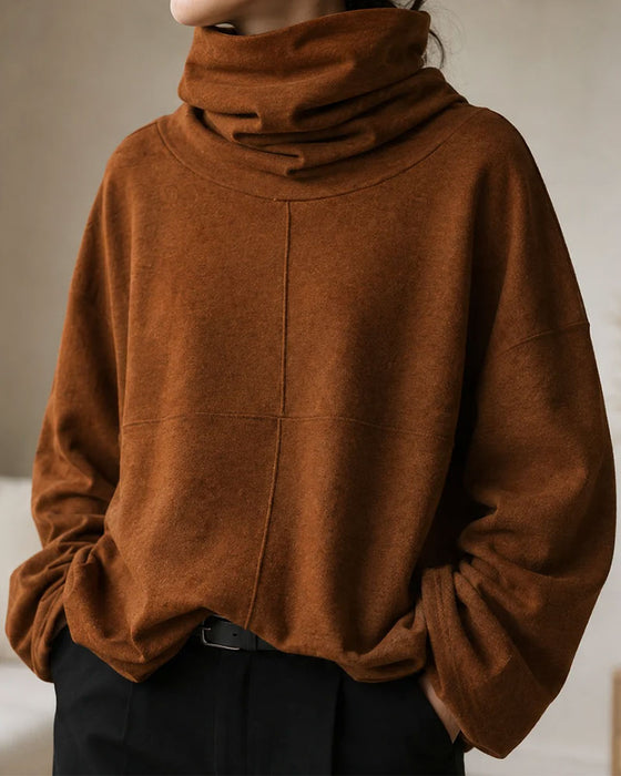 Sweatshirt Turtleneck Lange Mouw Casual