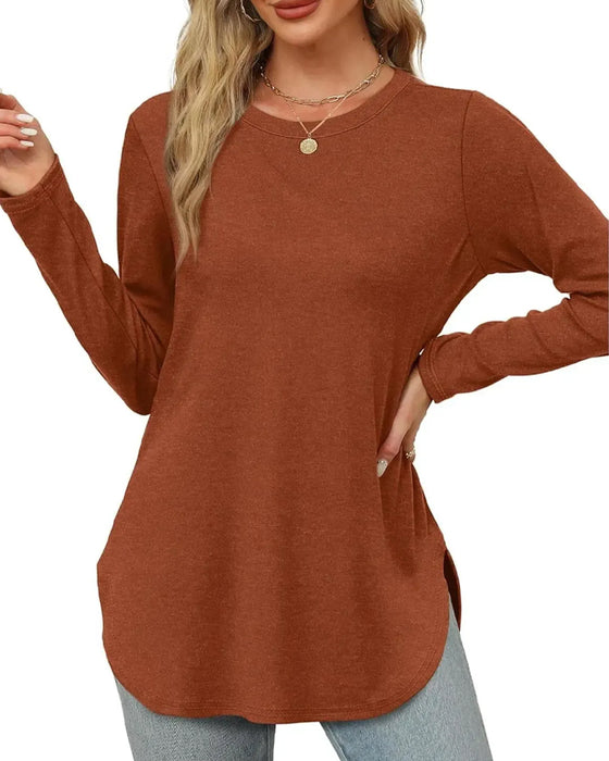 Effen Langmouw Top