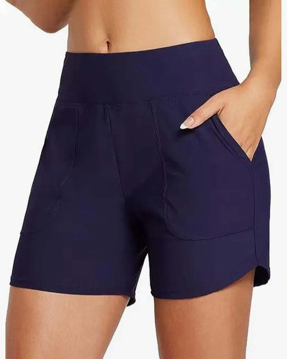 Shorts Hoge Taille Split Sportief Casual