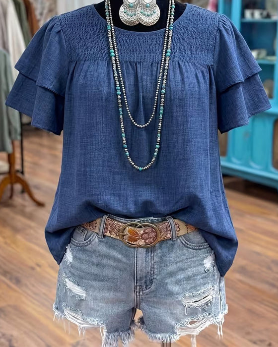 Blouse Effen Mode Casual