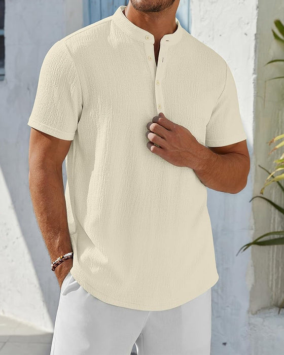 Overhemd Effen Los Henley