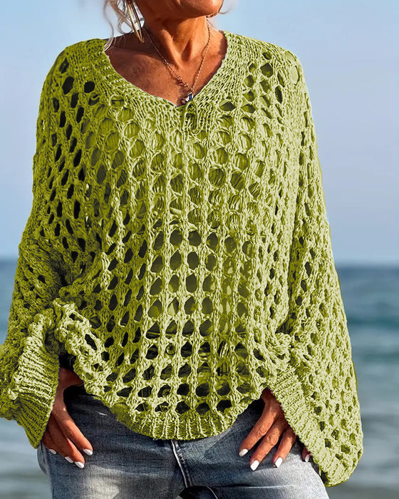 Pullover Lange Mouw Hol Uit