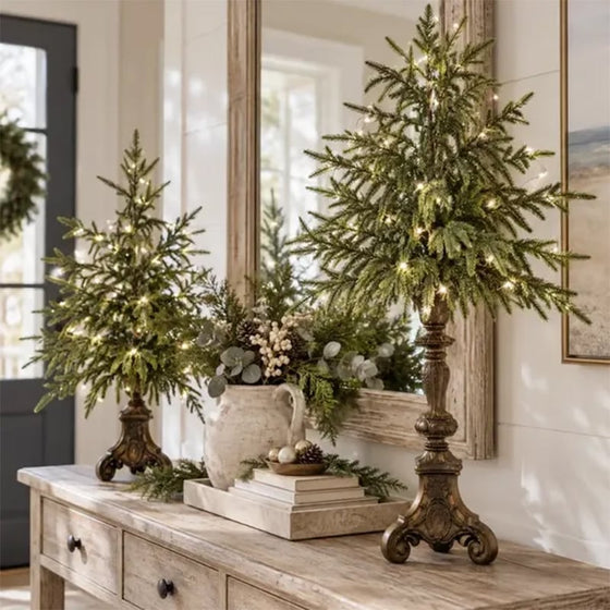 Verlichte tafelkerstboom