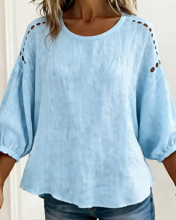 Blouse Uitgesneden 100% Katoen