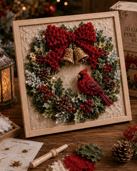 Kerst Naaldvilten Stof DIY Pakket